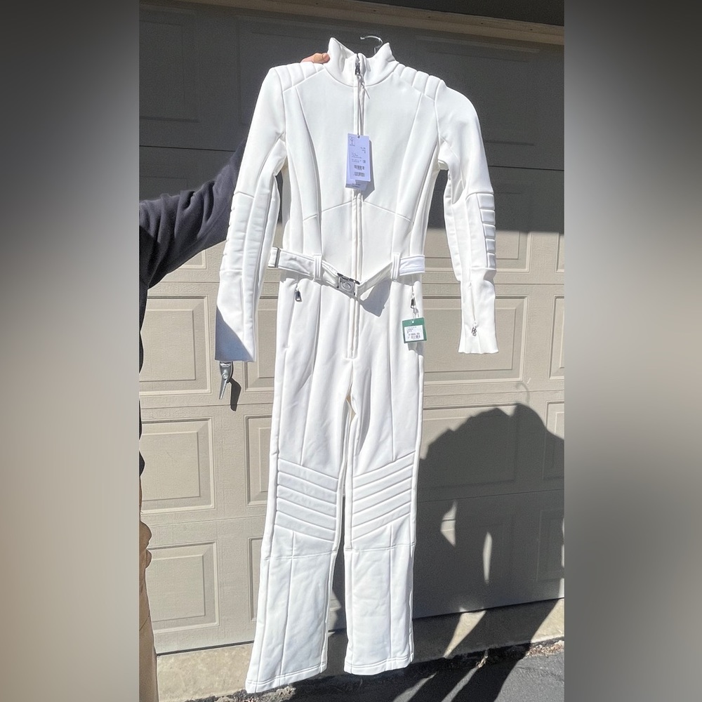 Bogner: Talisha Soft Shell Ski Suit - Size 6 - Off White